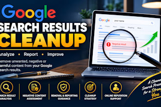 help clean up negative google search results