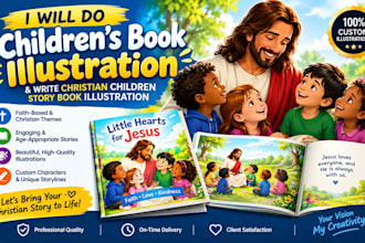 do childrens book illustration write christian children story book illustration
