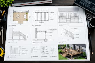 draw deck plans, framing plans and permit drawings