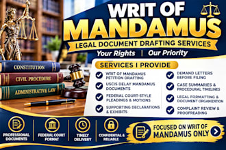 review and improve your existing writ of mandamus petition for immigration case