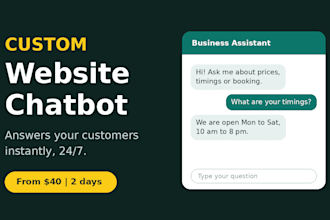 create a custom chatbot for your website