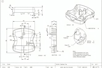 prototype to manufacturing drawing, technical cad and fabrication