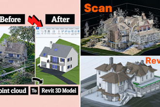 convert point cloud data into accurate revit scan to bim architectural models