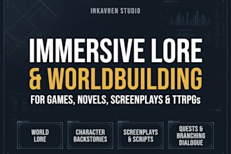 write immersive worldbuilding, lore, and creative narrative