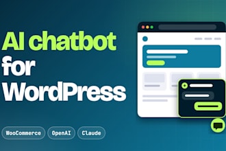 build a custom ai chatbot for wordpress or woocommerce trained on your data