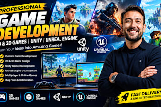 do unreal engine game development for open world game, survival game, rpg game