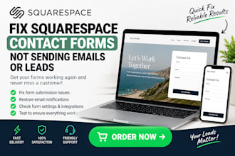 fix squarespace contact forms fix not sending emails leads, website form