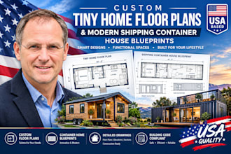 design custom tiny home floor plans and shipping container house blueprints