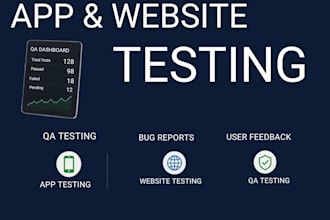 do app testing, website testing, QA testing and usability testing