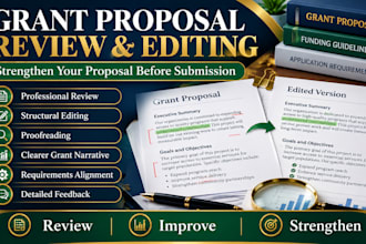 review edit and improve your grant proposal