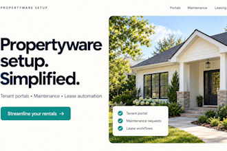 setup propertyware tenant portal maintenance and lease automation