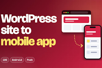 convert your wordpress or woocommerce site into an ios and android app
