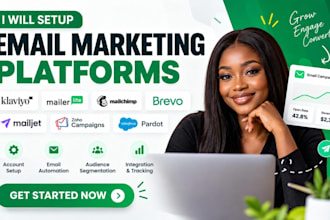 setup klaviyo, mailerlite, mailchimp, brevo, mailjet, zoho campaigns and pardot