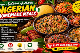 cook delicious, authentic nigerian food egusi soup, eba, amala, and more