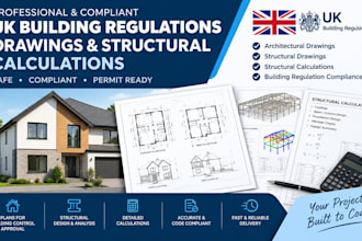 do UK building regulations drawings and structural calculations