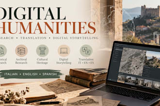 translate english, italian and spanish and enhace humanities research material
