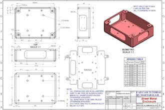 do sheet metal technical drawing, dxf flat pattern and fabrication cad drafting