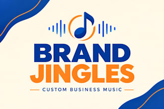 create catchy custom brand jingle, business jingle and commercial music