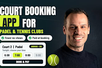 build a court booking app for your padel or tennis club