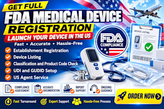 complete fda medical device establishment registration and listing