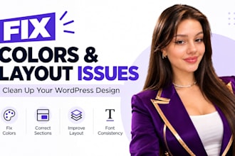 fix colors, sections, and layout on your wordpress website