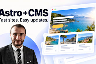 build a fast astro website with an editable cms