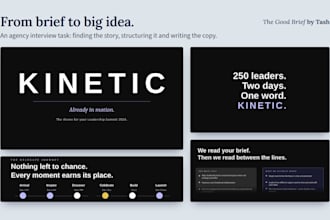 write your pitch deck story, structure and copy
