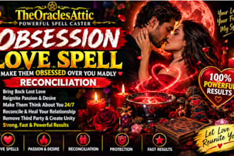 cast powerful obsession love spell to obsessed over me madly, reconciliation