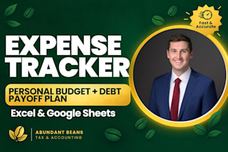 build a personal budget plan, expense tracker and debt payoff plan in sheets