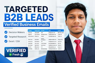 generate targeted b2b leads with verified business emails