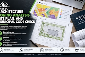 do architecture zoning analysis site plan and municipal code check