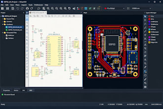 design pcb and esp32 iot hardware