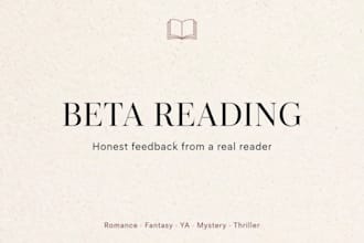 beta read your story and give you honest feedback
