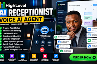 setup gohighlevel ai receptionist voice ai and appointment booking