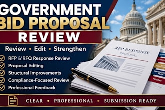 review edit and improve your government bid proposal