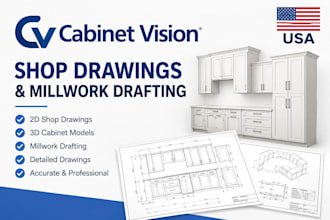 cabinet vision shop drawings and millwork drafting