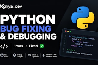 fix bugs and errors in your python code