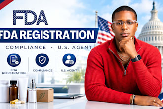 complete your fda registration, fda compliance and US agent setup