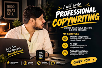 write professional website copy and landing page content