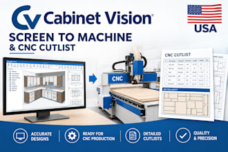 cabinet vision screen to machine and cnc cutlist