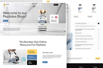 build peptide website peptide store research peptide website woocommerce peptide