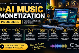 be your ai music monetization producer for songs and music projects