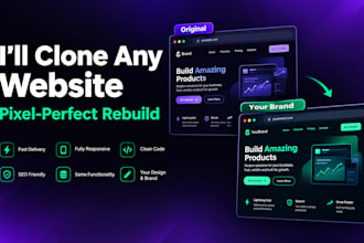 clone or recreate any website or landing page