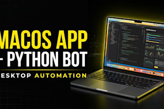 develop macos desktop app, gui app, python game bot and automation
