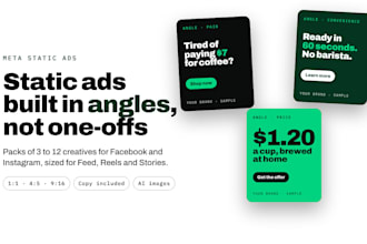 design ai static ad creatives for facebook and instagram ads