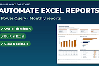 automate excel reports with power query for monthly reporting