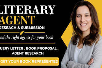 research verified literary agent and submit your book to suitable agents