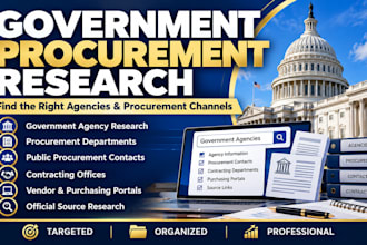 research government agencies and procurement contacts