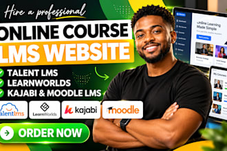 setup online elearning courses on moodle learndash learnworlds and talentlms