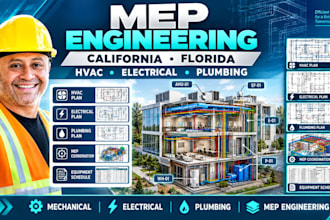 mep engineering hvac electrical plumbing design plan services california florida